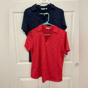 Pair of Lady Hagen Golf Polos Size Medium